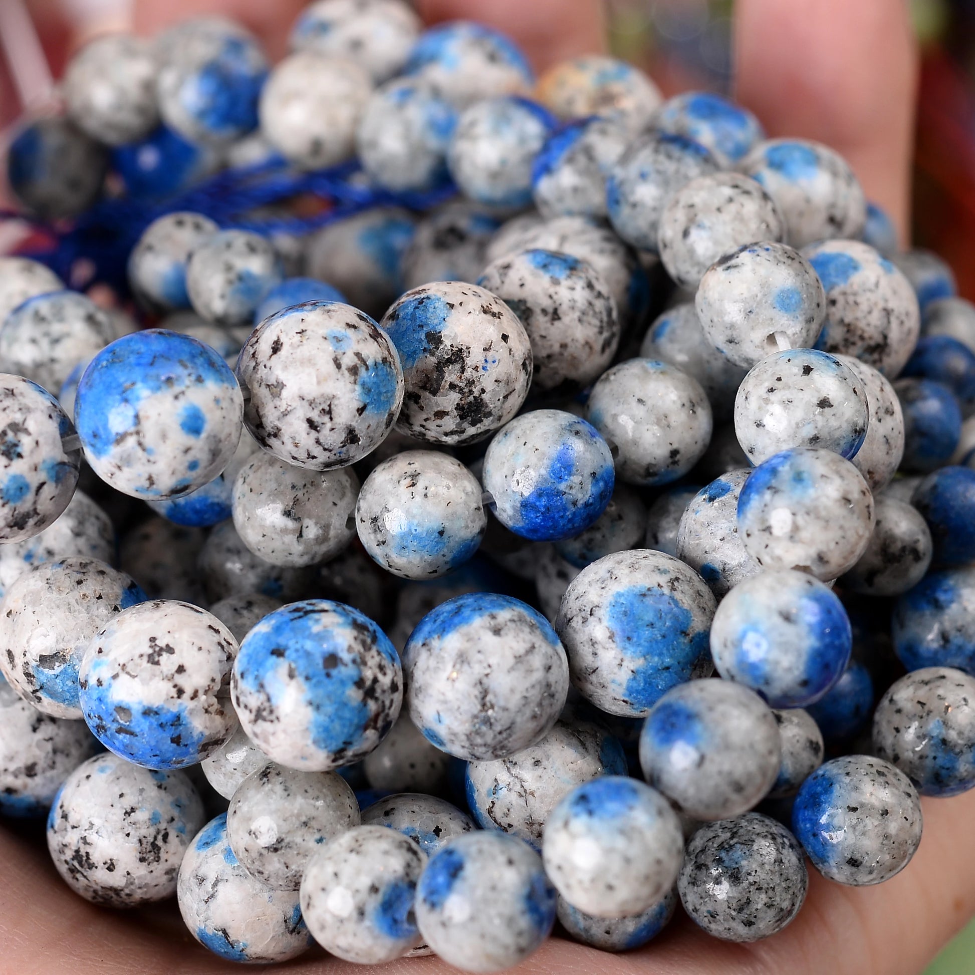 Natural Stone Beads Lava Jaspers Tiger Eye Quartz Agates Round Loose Beads for Jewelry Making DIY Bracelet Accessories 4-12MM