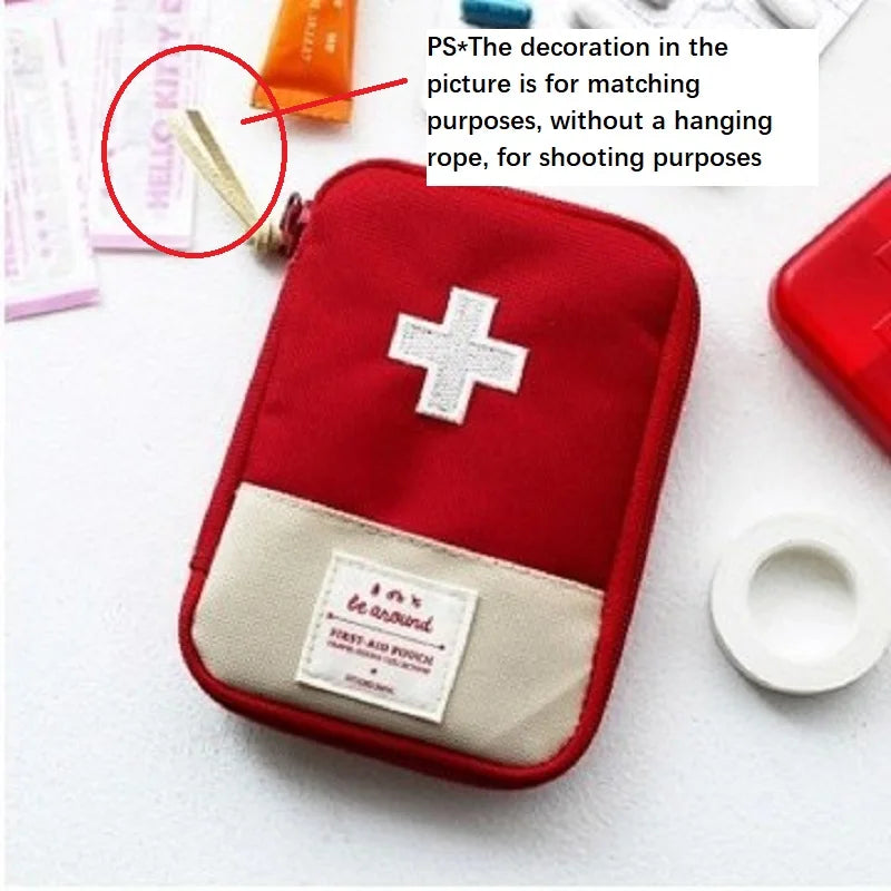 Mini Portable Medicine Bag Travel First Aid Kit Medicine Bag Storage Bag Survival Kit Medicine Box Outdoor Emergency Camping
