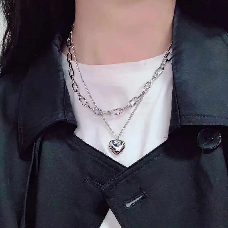 Vintage Necklace on Neck Chain Women's Jewelry Layered Accessories for Girls Clothing Aesthetic Gifts Fashion Pendant 2022 - 