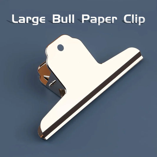 1pc/3pcs/5pcs Large Bull Paper Clips 14.5cm/5.7in,School Supplies for Bulletin Board,Artworks,Food Bag,Photos,Metal Chip