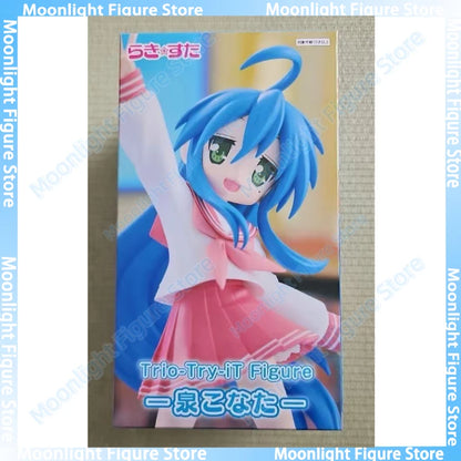 In Stock FuRyu Trio-Try-iT Izumi Konata Hiiragi Kagami Hiiragi Tsukasa Desktop Cute Anime Action Figure Toys Figure Collectio
