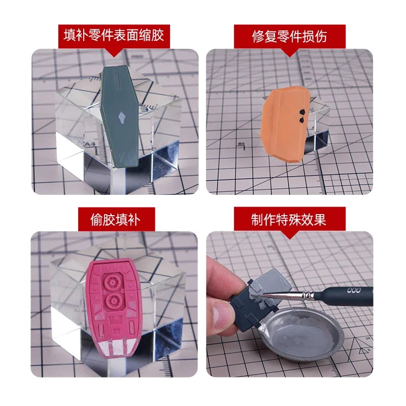 HOBBY MIO 20g Black/White/Grey Putty Quick Drying Model Repair Filling Parts for Military Model Hobby Tools DIY Accessories