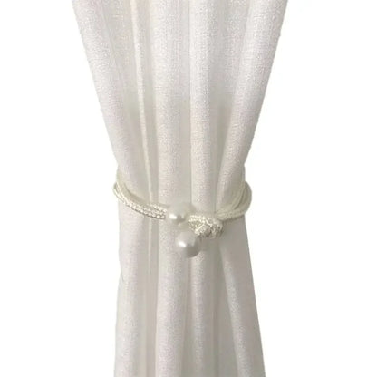 Creative Fashion Tulip Curtain Straps Adjustable Elegant Curtain Tieback Beautifully Curtains Tie Rope Homestay - 1pcs White