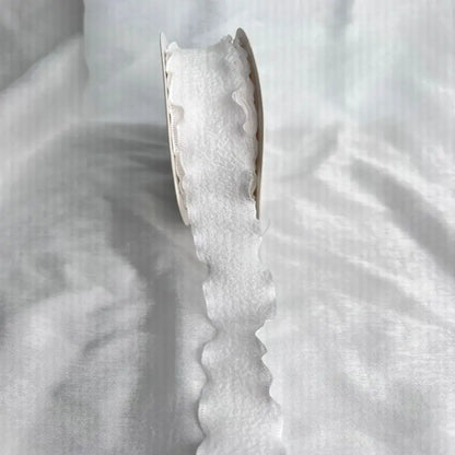New 10 Yards Fishtail Yarn Ribbons Gift Wrapping Bouquets Wave Edge Pleated Gifts Packaging Material 2.5cm DIY Decor