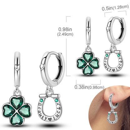 925 Sterling Silver Hoops Earrings Hypoallergenic Hoops Earrings With Zirconia Fashion Jewelry for Women Girls - KTE305