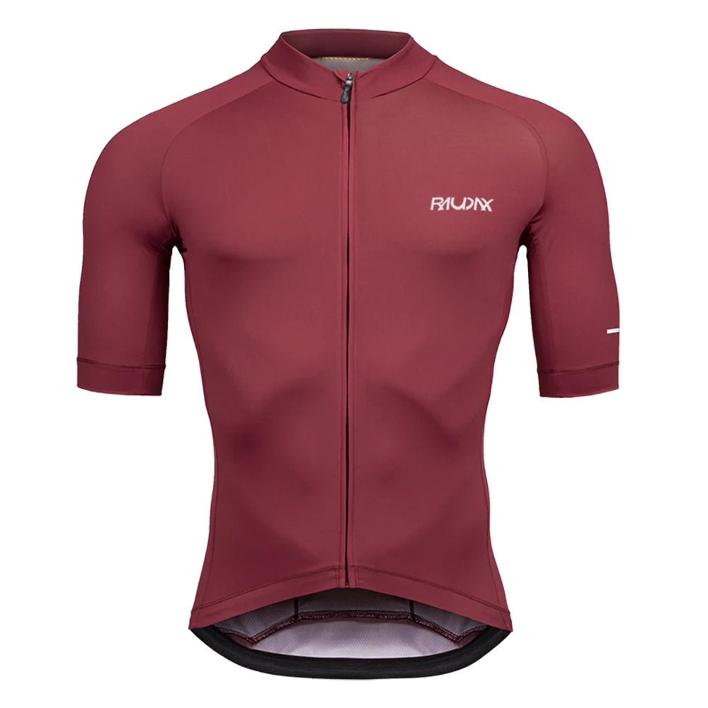 New Raudax Cycling Jersey 6 Colour Cycling Racing Tops Short Sleeve Bike Jersey Road Cycling Shirts Summer Bicycle Jerseys - 