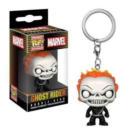 FUNKO Captain America Inro Man Deadpool Spider Man Thanos Thor Keychain Toys Vinyl Doll Collectible Toy Figures Best Kid Gift