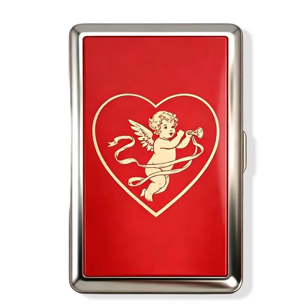 Vintage-Style Vintage Card Case Versatile Design Metal Material Metal Case Easy Snap Multi-function Card Holder - O