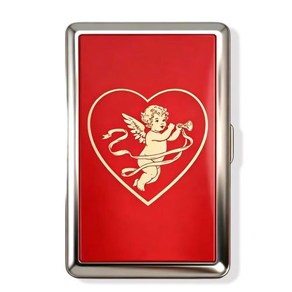 Vintage-Style Vintage Card Case Versatile Design Metal Material Metal Case Easy Snap Multi-function Card Holder - O