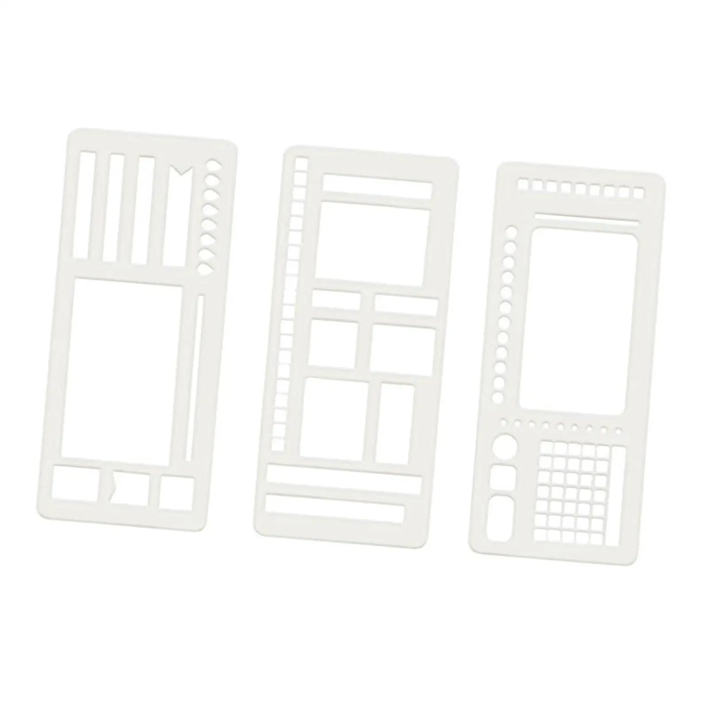 3x Journal Stencil Planner Stencils Multifunction DIY Crafts Checklist to Do