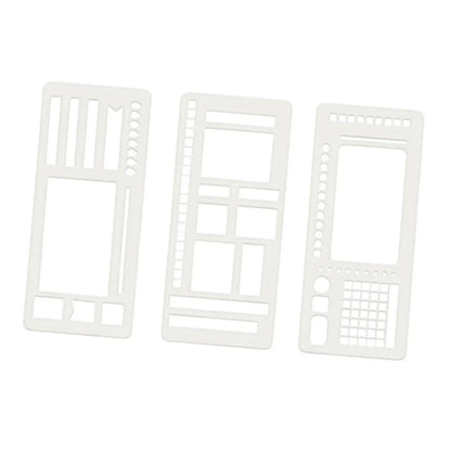 3x Journal Stencil Planner Stencils Multifunction DIY Crafts Checklist to Do