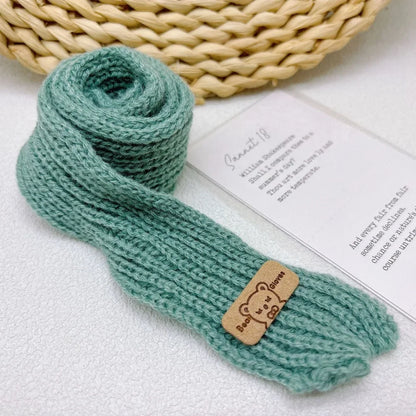 DIY Doll Clothes Casual Wear Scarf 20cm Cotton Doll Knitted Scarf Doll Multi-colors Little Bear Scarves Dolls Accessories - L