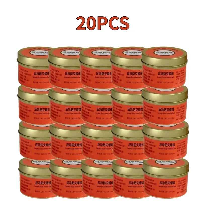 1-20pcs Emergency Candles for Power Outages Windproof Smokeless Long-Lasting Lighting Survival Supply for Home Camping Blacko