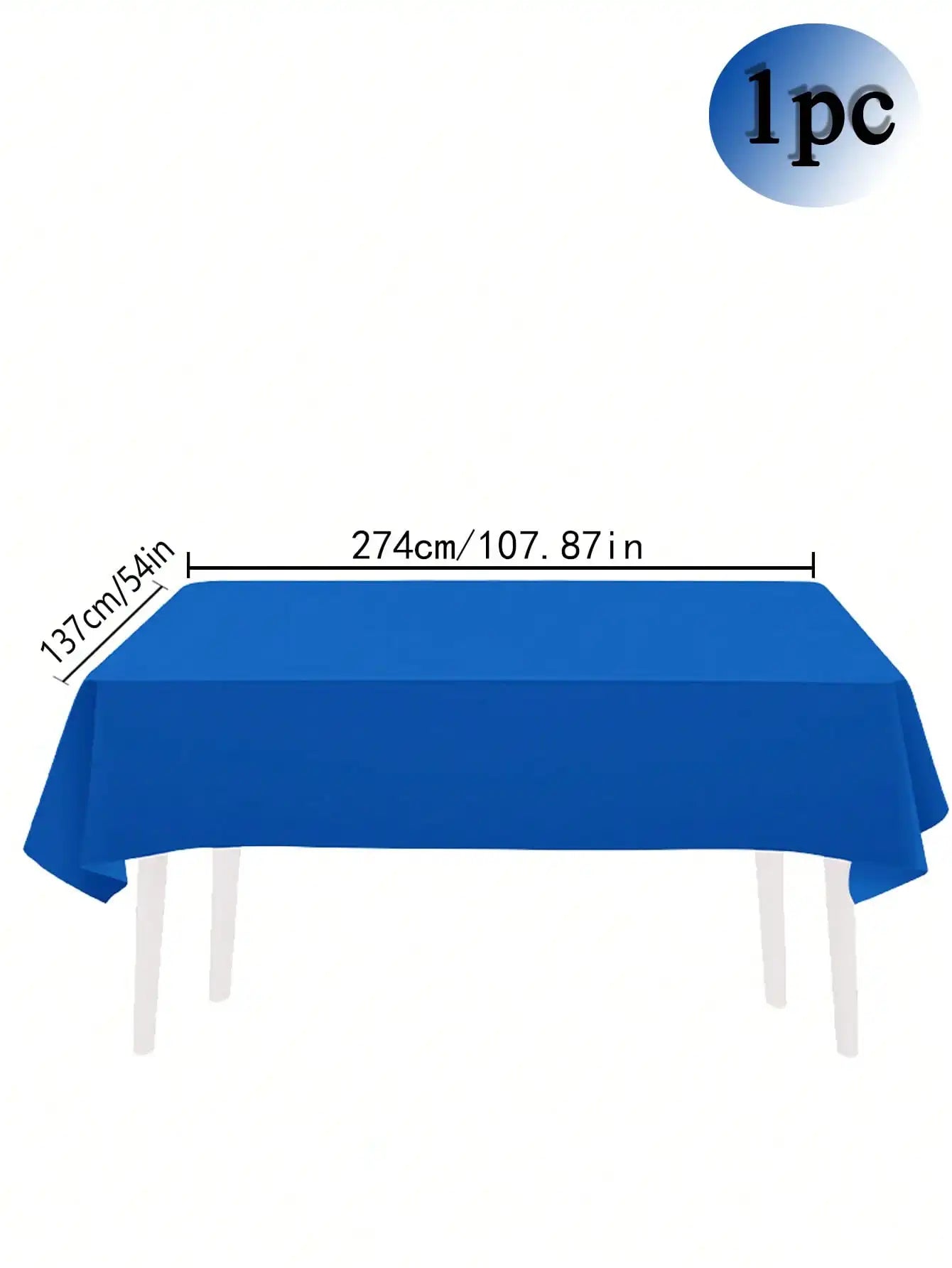 137x274cm Disposable Solid Color Tablecloth Birthday Party Wedding Christmas Table Cover Wipe Covers Rectangle Desk Cloth Dec