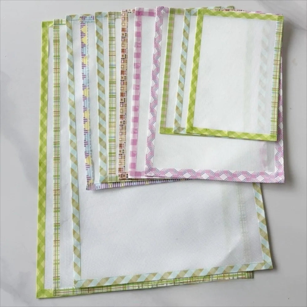 Handmade Perler Beads Baking Cloth Edge-stitched Transparent Iron-on Mat DIY Accessories Perler Beadsheat-resistant Paper