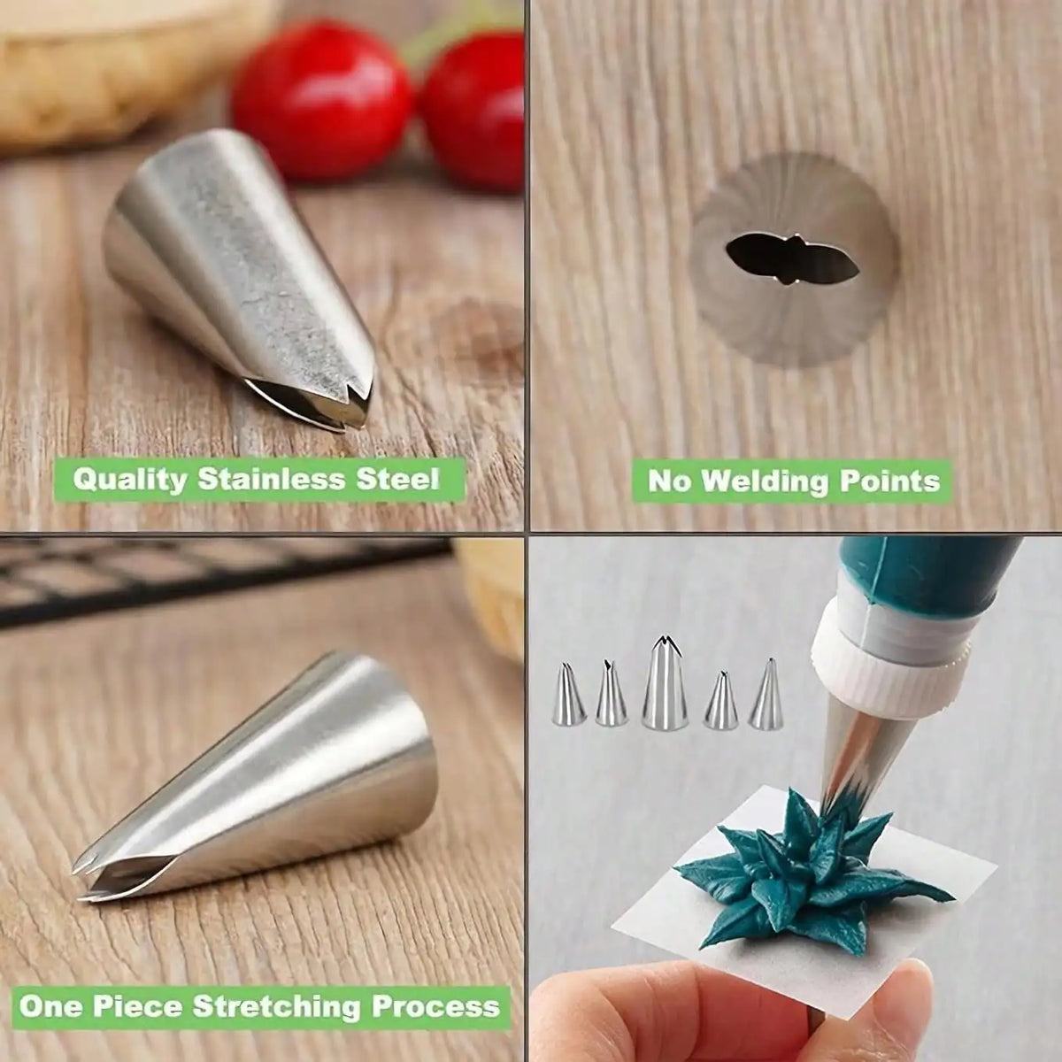 Cake Decorating Icing Piping Tip, Decorating Tips Stainless Steel, Cake Icer Tips Large Decorating Icing Tips, Decorating Too