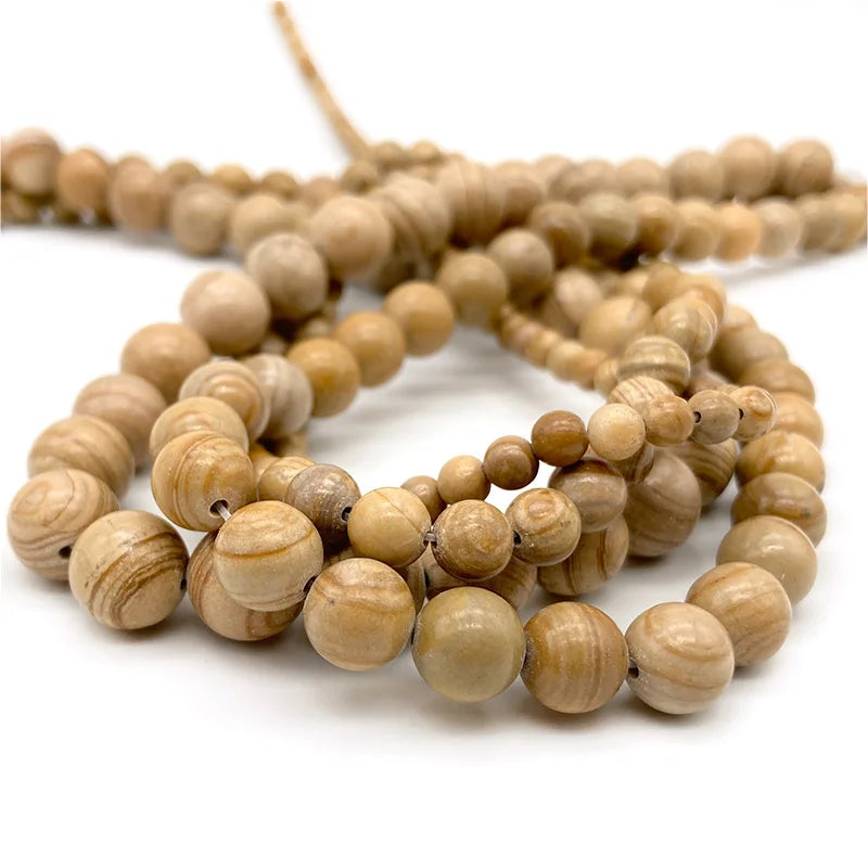 4 6 8 10mm Natural Stone Beads Amethyst Amazonite Agates Jades Loose Round Beads for Jewelry Making Bracelet Necklace DIY