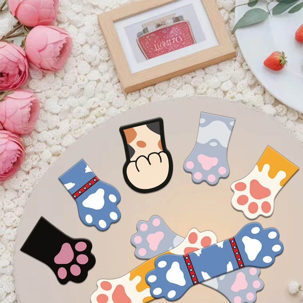 5PCS Creative New Product Cat Claw Magnetic Bookmark Student Supplies Books Interpage Decoration Bookmarks
