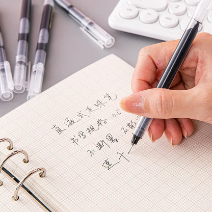 3-102Pcs/set Needle Type Gel Pens Straight Liquid Ballpoint Pen Kawaii Stationery School Office Supplies Writing