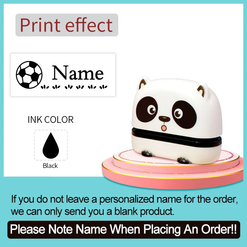 Personalized Name Stamp Set - Custom Waterproof Seal for Organizing Clothes,Shoe,School Supplies,Durable Back To School Gift 
