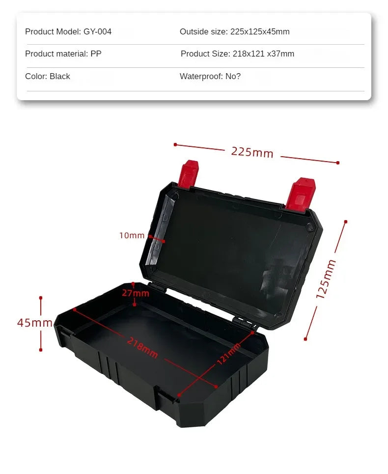 Plastic Tools Box Professiona Electrician Work Organizer Multifunctional Tool Box Storage Carpentry Tools and Accessories - G