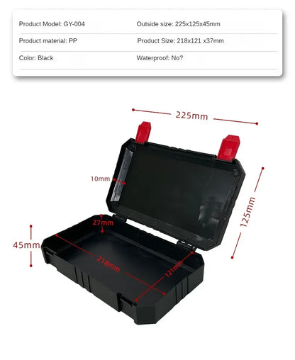 Plastic Tools Box Professiona Electrician Work Organizer Multifunctional Tool Box Storage Carpentry Tools and Accessories - G
