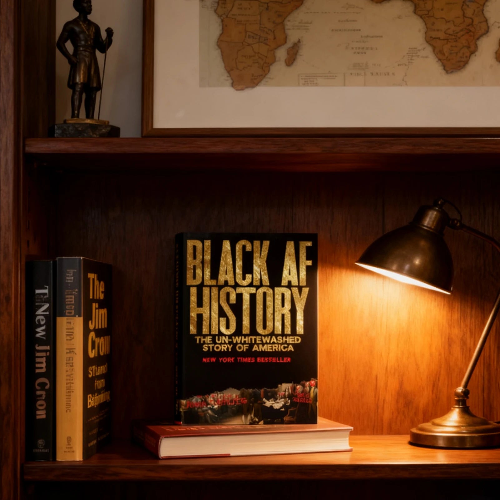 Black AF History Book African American Heritage Educational Reading Material High Contrast Cover Durable Paper