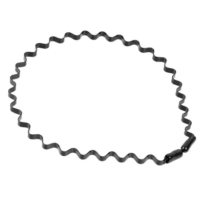 6/1pcs Fashion Metal Hair Band for Men Women Unisex Black Waved Hair Head Hoop Sports Headband Hairband Hair Accessories - St