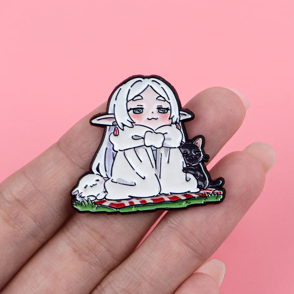 Frieren Anime Girl Enamel Pin Manga Badges on Backpack Women's Brooches Hat Lapel Pins Cosplay Accessories Fans Gifts