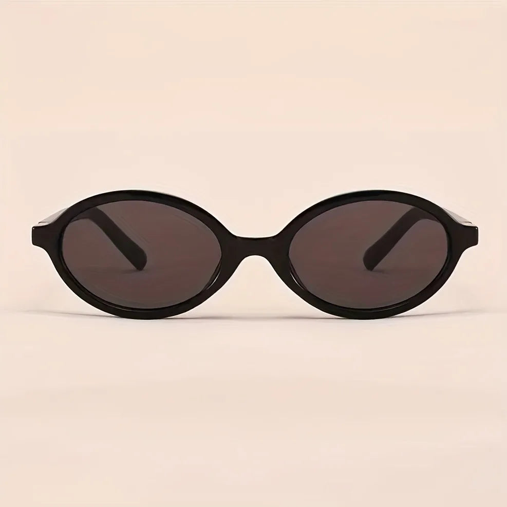 Y2K Style Oval Women'S Glasses Small Frame Fashionable Vintage with Decorate Function for Women Men