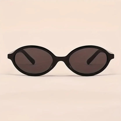 Y2K Style Oval Women'S Glasses Small Frame Fashionable Vintage with Decorate Function for Women Men