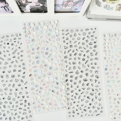 Cute Cartoon Little Pattern Deco Sticker Hand Account Star Card Photo Album Planner Scrapbook Notebook Diary Decorative Stick