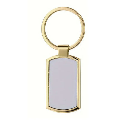 Personalised Photo Keyring, Personalised Sublimation Print Picture, DIY Picture Keyring - Golden
