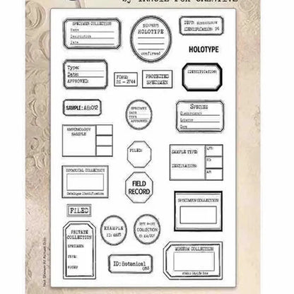 2026 New A6 Clear Stamps Identity Card Design DIY Scrapbook Journal Album Card Making Supplies - only stamp 8