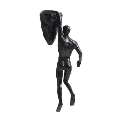 Climbing Athlete Man Art Sports Wall Hanging Ornaments Home Figures Miniatures Rock Climbing Man Resin Sculptures Statue ﻿ - 
