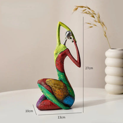 Abstract Character Ornaments Home Living Room TV Cabinet Decoration Office Art Yoga Decoration Statue Sculptures
