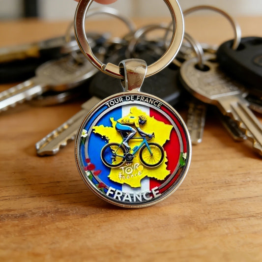 1pc Retro Bicycle Keychain Father's Day Cycling Gift for Dad Biker Bike Charm Bicycle Enthusiasts Riders Tour De France Souve