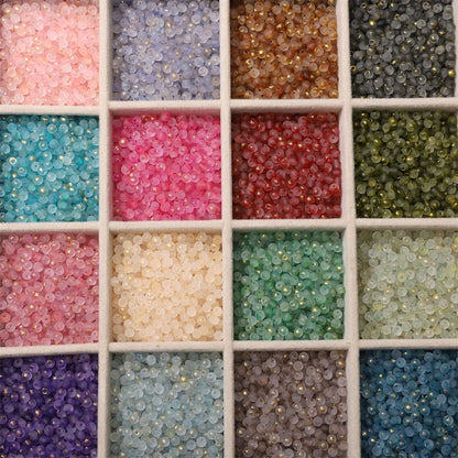 100/200/500Pcs 4mm Frosted Gold Splattered Glass Rice Beads Loose Beads for Handmade Jewelry DIY Bracelet Necklace Material