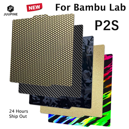 Bambulab P2S Build Plate Smooth Carbon Honeycomb Pei Textured P2S Upgrade Printplate Bambulab P2S Parts 3d Printer Accessorie