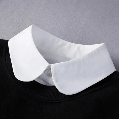 Fashion 2025 Front Tie White Fake Collar for Women Stand Detachable Collar Fake Girls Vintage Lace Ladies False Blouse Collar