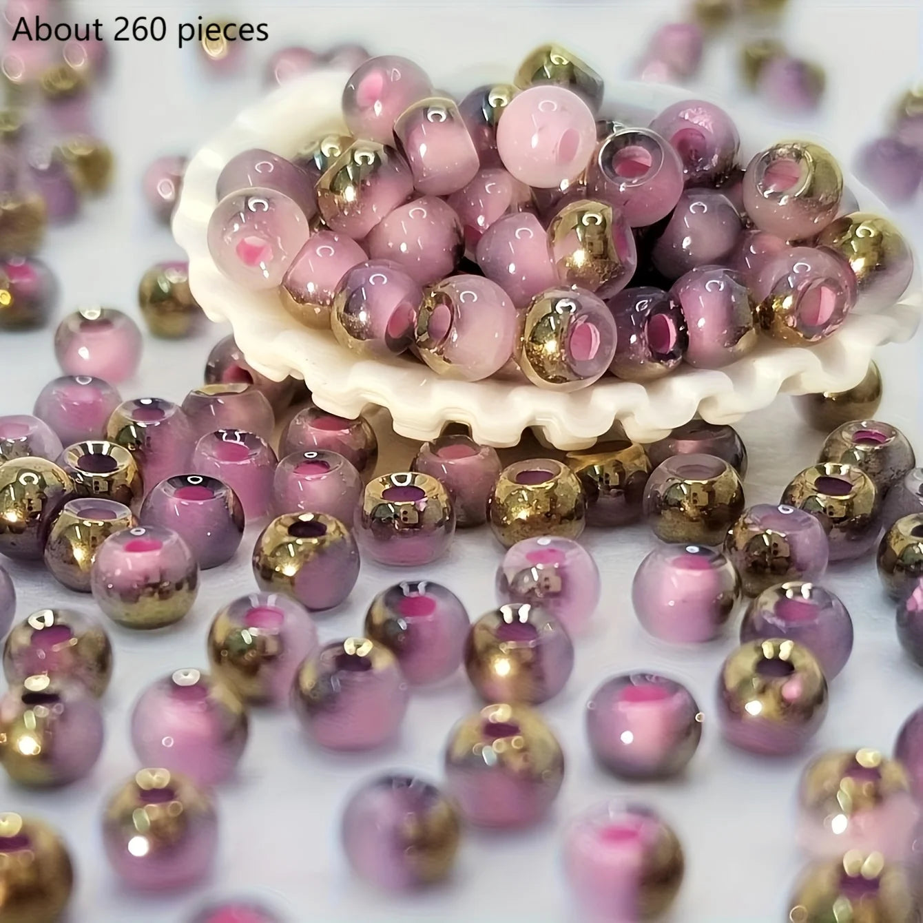 DIY Handmade Jewelry Materials with Round Beads, Colorful Beading, Accessories for Making Bracelets, Earrings and Necklaces -