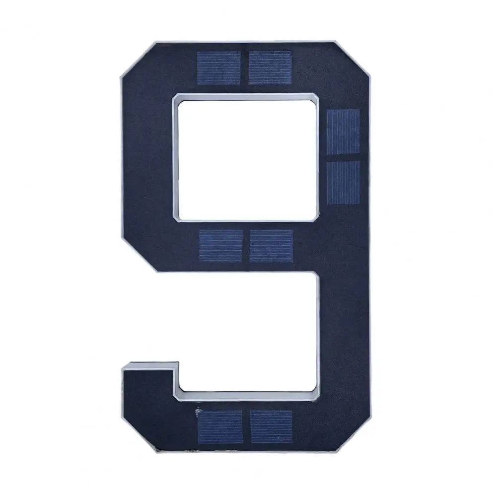 Solar Lighted House Number Outside Light-up LED Address Number Waterproof Modern House Number Light Address Sign Home Decor -