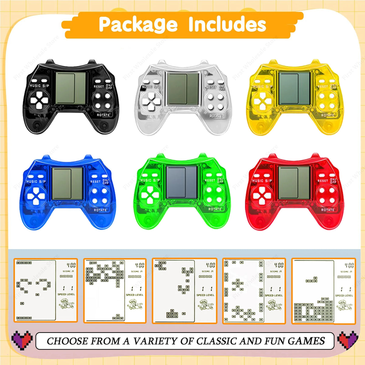 6-48Pcs Video Game Party Favors for Classic Game Console Keychain Birthday Joypad Souvenir School Valentine Gifts