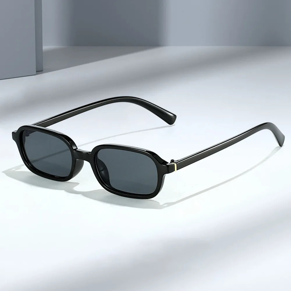 KLASSNUM Vintage Sunglasses Men Women 2026 Trendy Eyewear Rectangle Sun Glasses Anti UV400 Shades Eyepiece Small Square Glass
