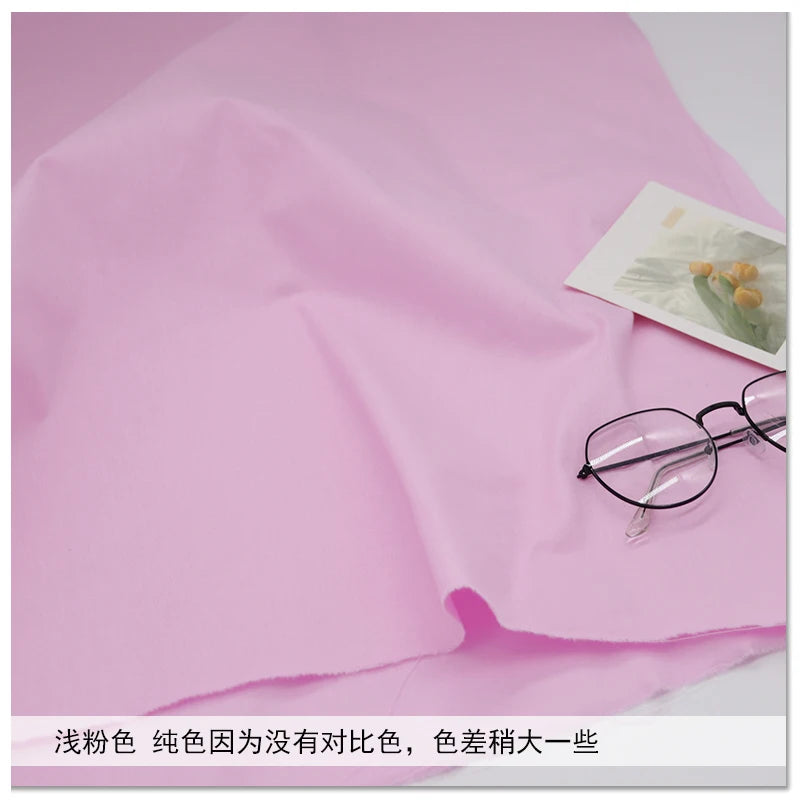160cm*50cm Pure cotton twill fabric cotton cloth cotton floral 1.6 meters wide pastoral plaid DIY pink fabric