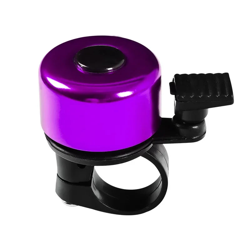 Bicycle Bell Alloy Mountain Road Bike Horn Sound Alarm For Safety Cycling Handlebar Bicycle Call Accessories - purple