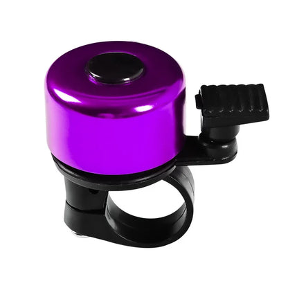 Bicycle Bell Alloy Mountain Road Bike Horn Sound Alarm For Safety Cycling Handlebar Bicycle Call Accessories - purple