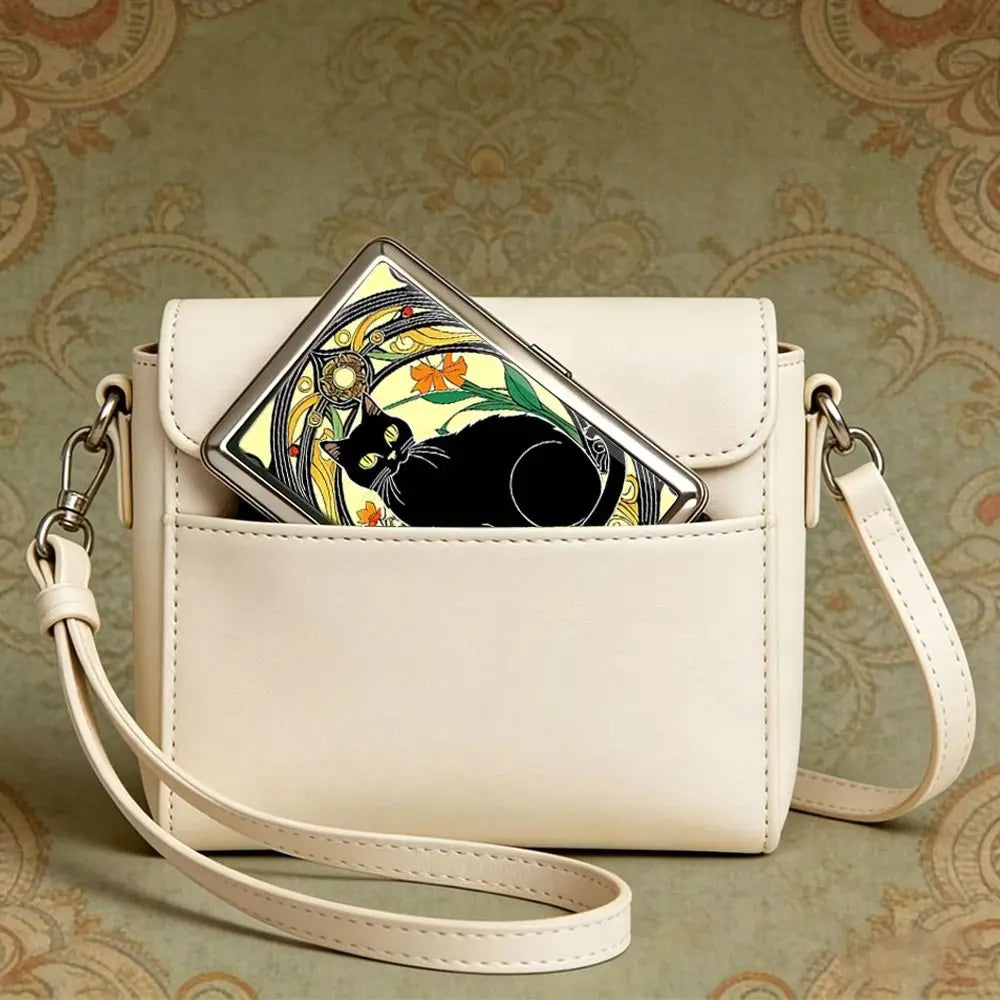 Vintage-Style Vintage Card Case Versatile Design Metal Material Cash Case Multi-function Easy Snap Metal Case
