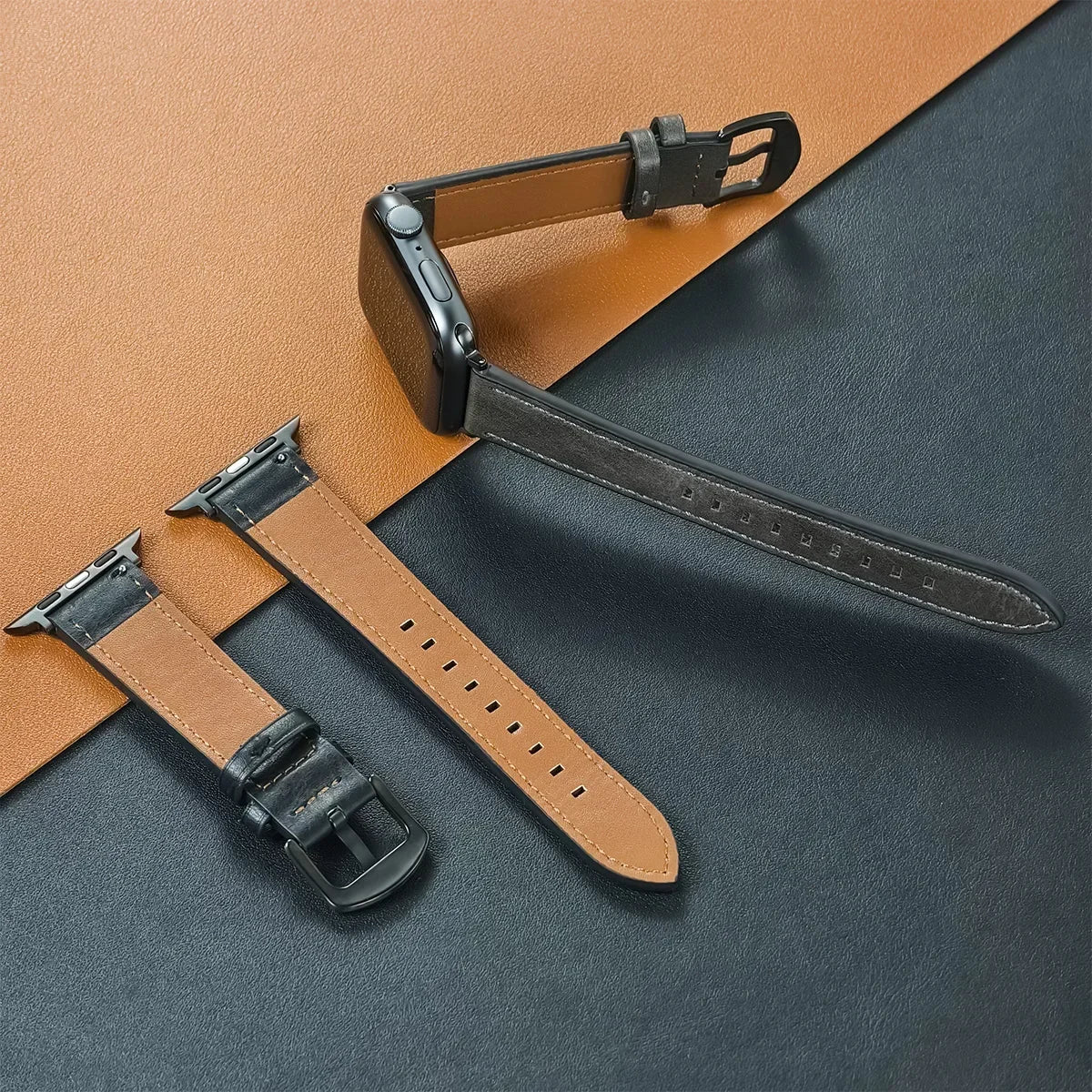 Leather Strap for Apple Strap Ultra 2 49mm 10 9 7 8 3 4 5 6 SE 44mm 40mm Strap 38 42mm Series Men's 45mm 41mm Band