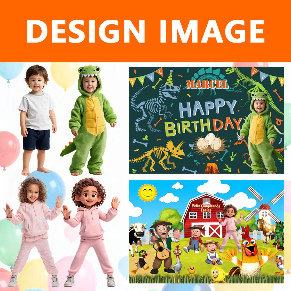 Dewprint Custom Photograph Background Personalize Backdrop Flag Advertising Party Sport Banner Decoration Free Design（Polyest